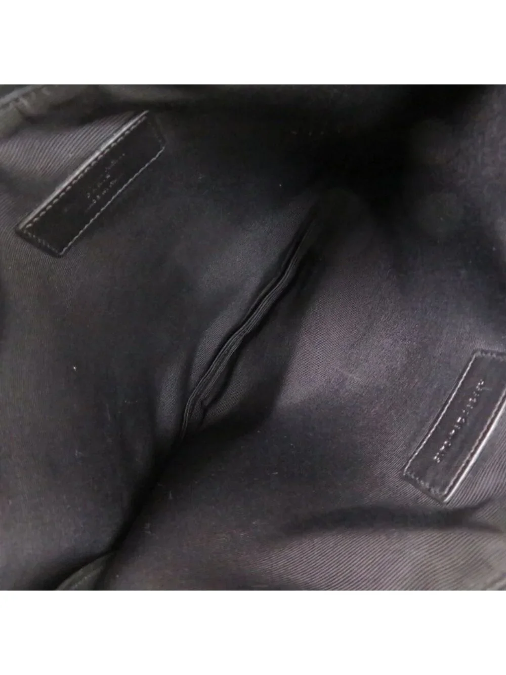 Saint Laurent Paris Skull Canvas Leather Black Clutch